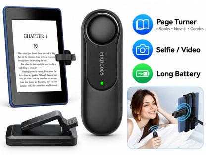 Remote Control Page Turner for Kindle, eReader, iPad and Phone