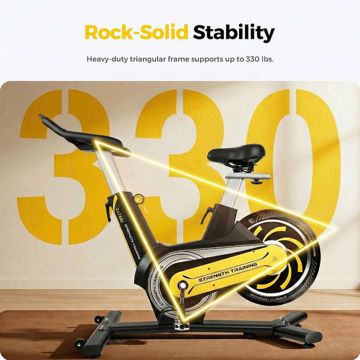Adjustable Exercise Bike Spin Bike Heavy Duty
