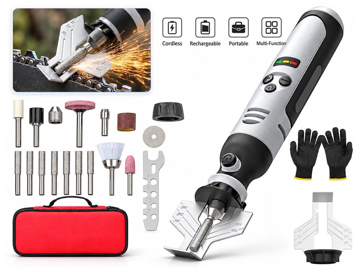 Cordless Electric Chainsaw Sharpener Kit