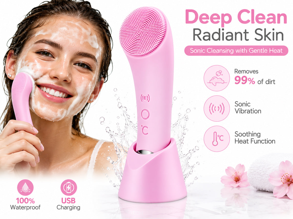 Electric Facial Cleansing Brush Waterproof