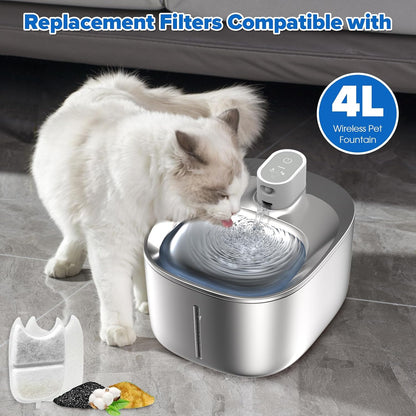 Pet Water Fountain Filters 4 Set