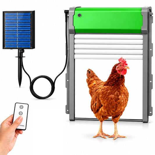 Solar Power Motorised Door Chicken Coop Door Automatic Pet Door Opener Battery