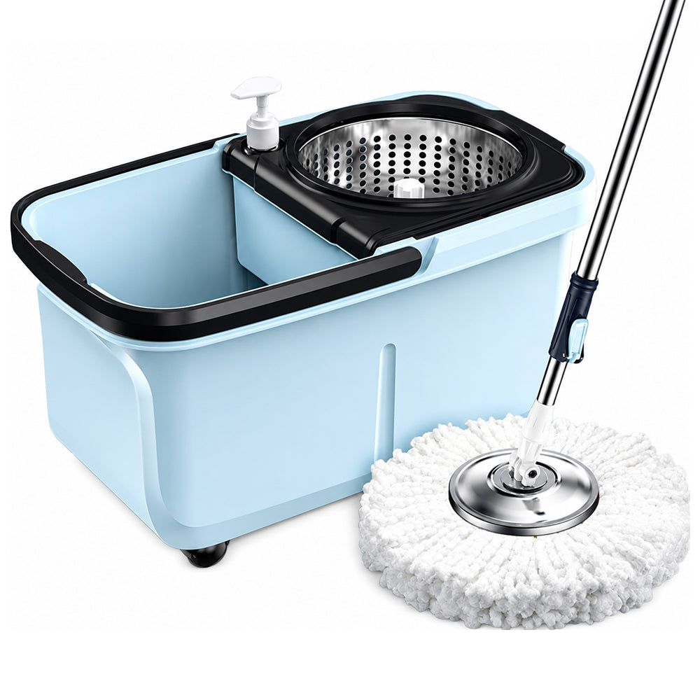 360 Spin Mop + Bucket Set  Rotate Spinning Microfiber Mop