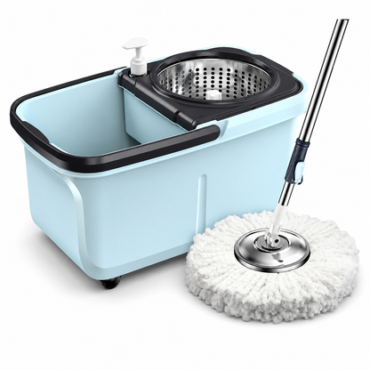 360 Spin Mop + Bucket Set  Rotate Spinning Microfiber Mop