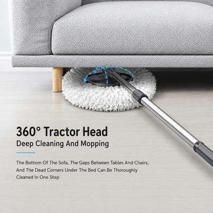 360 Spin Mop + Bucket Set  Rotate Spinning Microfiber Mop