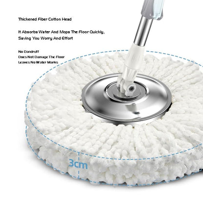 360 Spin Mop + Bucket Set  Rotate Spinning Microfiber Mop