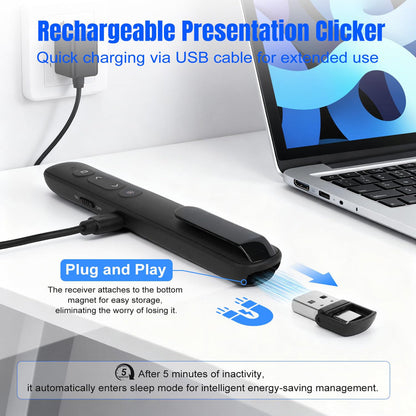 USB Wireless Presenter Laser Pointer Rechargeable
