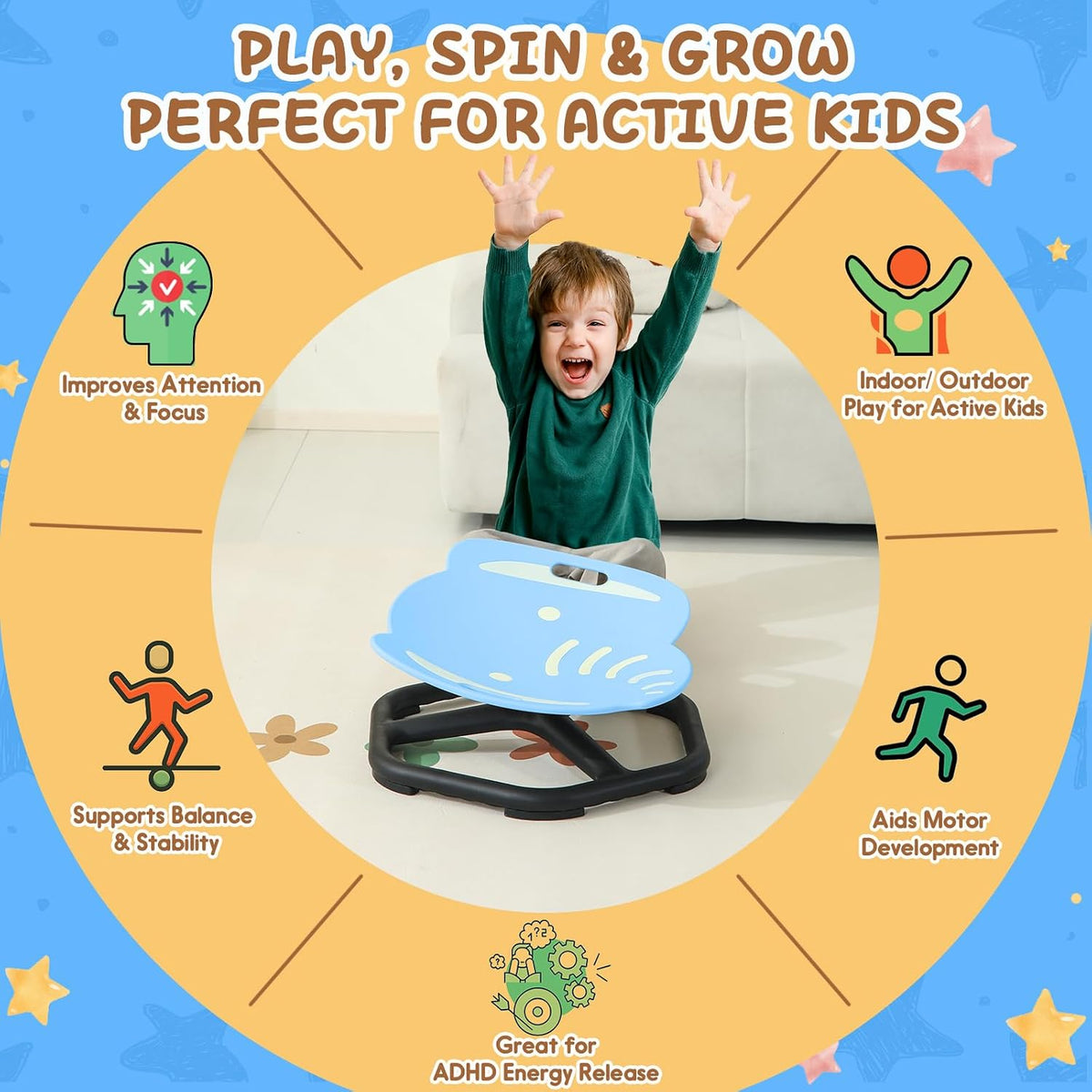 Kids Sensory Spinning Chair