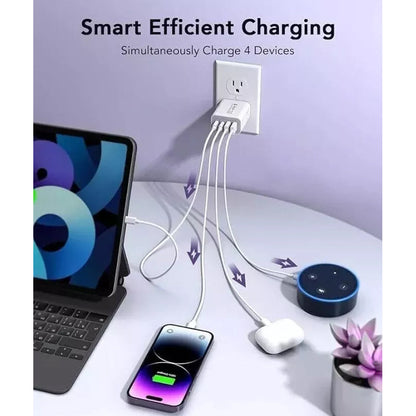 55W DUAL USB C PD Fast Charging Wall  Adapter