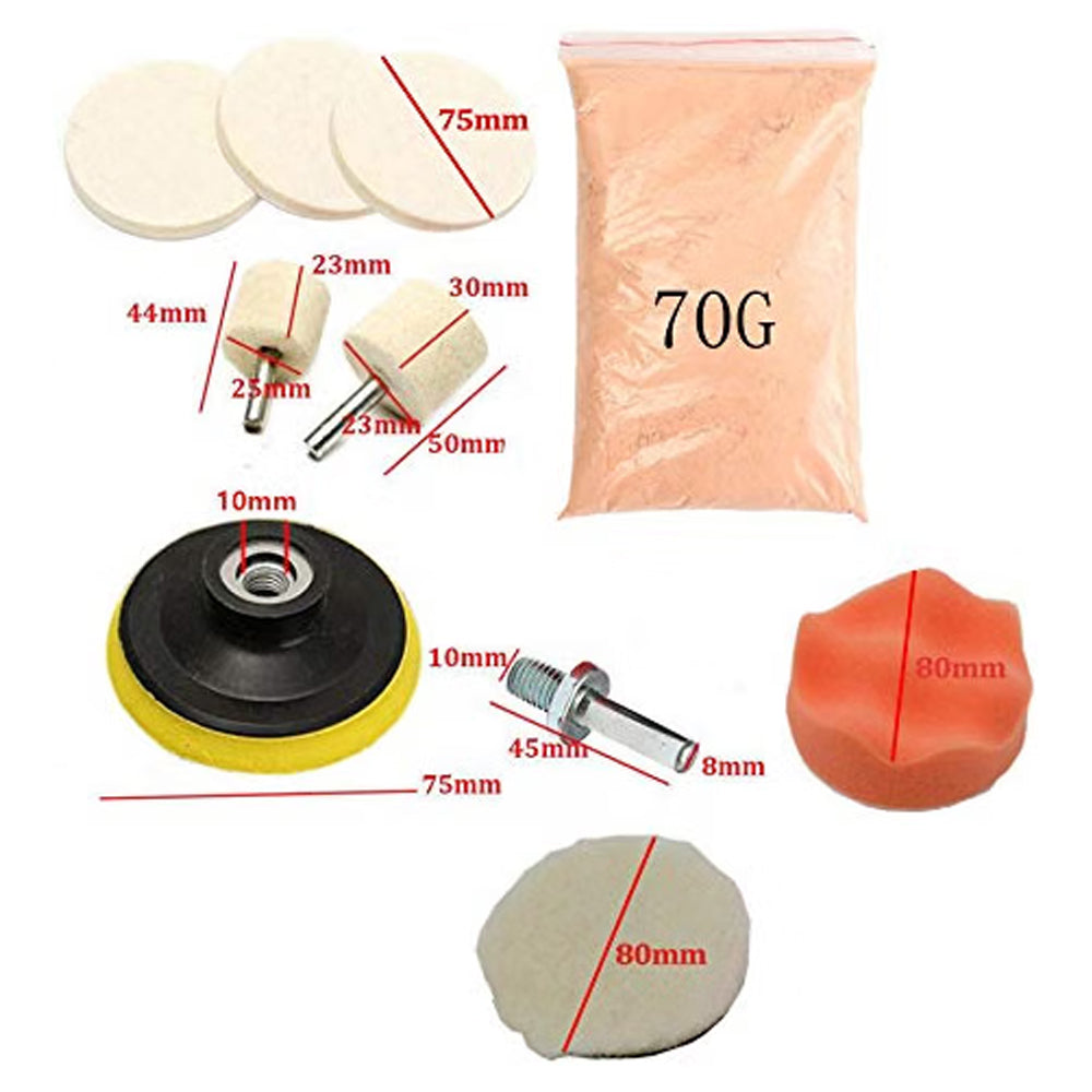 Car Cerium Oxide Powder Glass Polishing Set