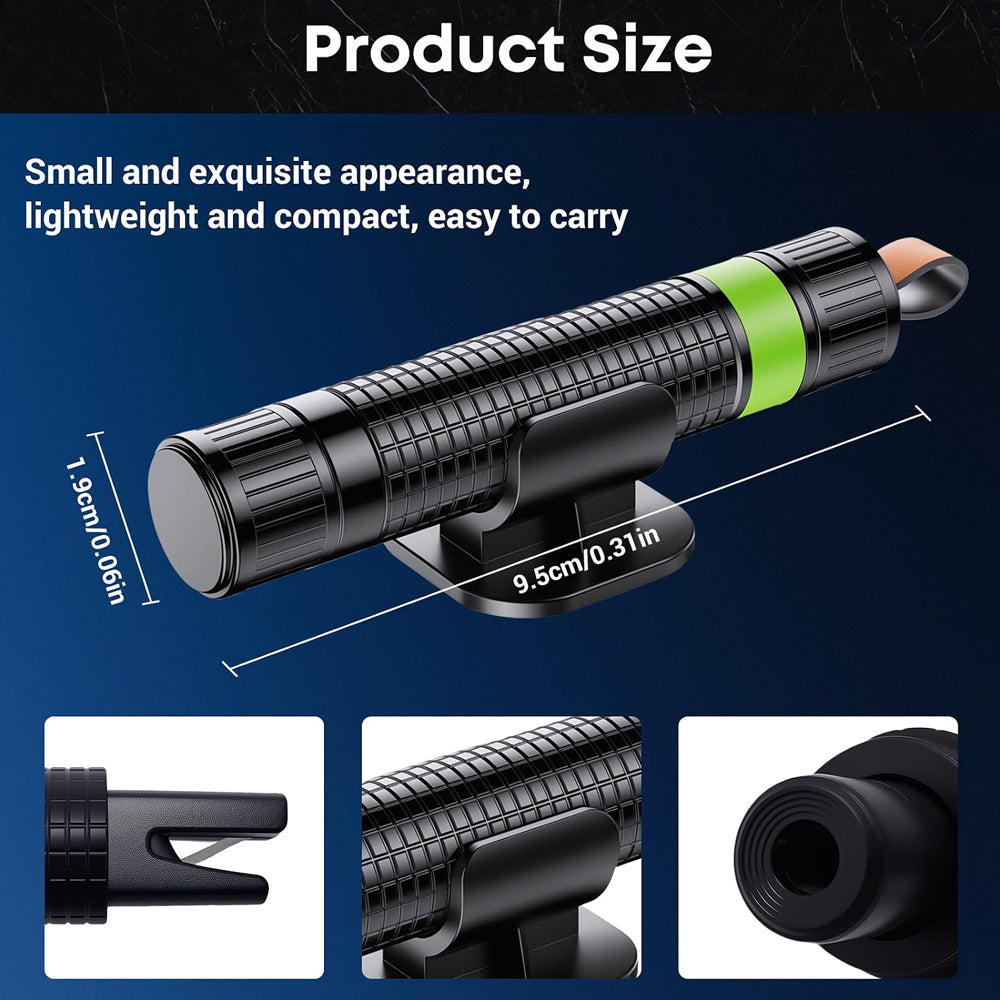 Car Safety Hammer, 2-in-1 Car Window Breaker with Seat Belt Cutter