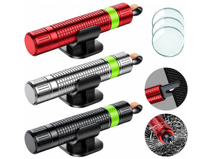 Car Safety Hammer, 2-in-1 Car Window Breaker with Seat Belt Cutter