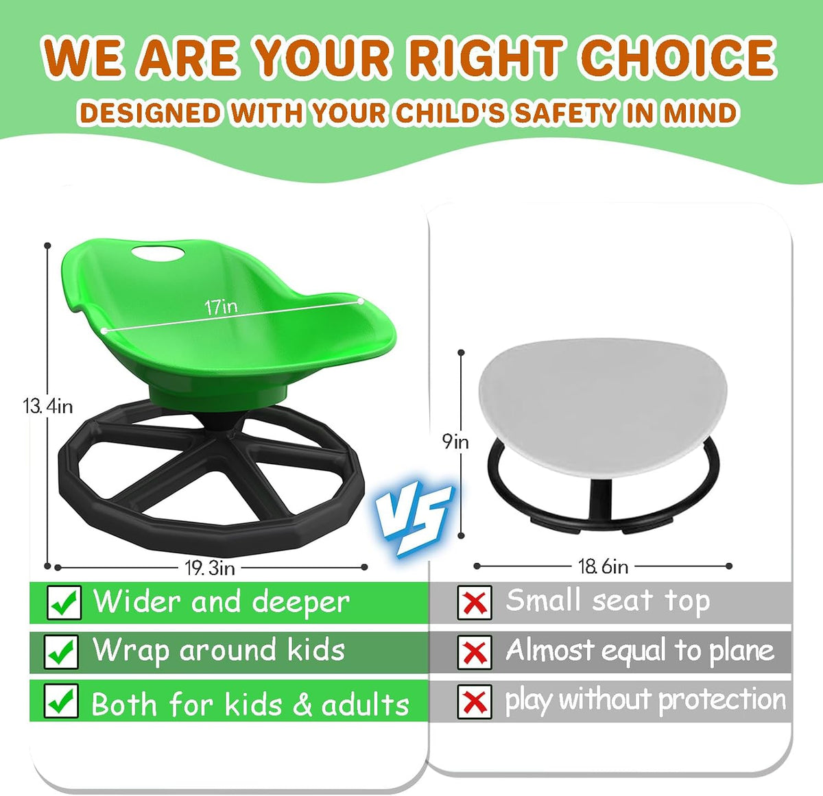 Kids Sensory Spinning Chair