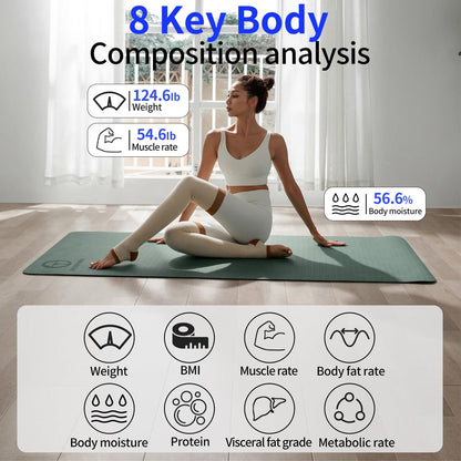 Digital Bathroom Scale Body Weight Scale White