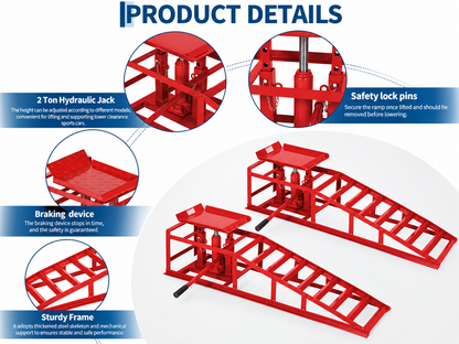 Car Ramps Pair 4000kg Ramp