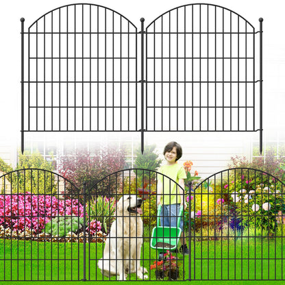 10 Pack Metal Garden Barrier Fence - 80cm Animal Fence Panels