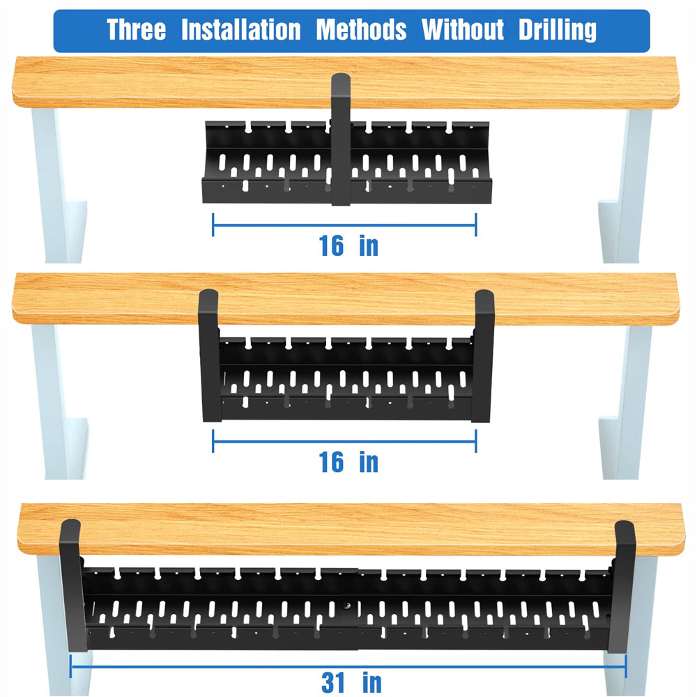 Under Desk Cable Management Rack 79 CM