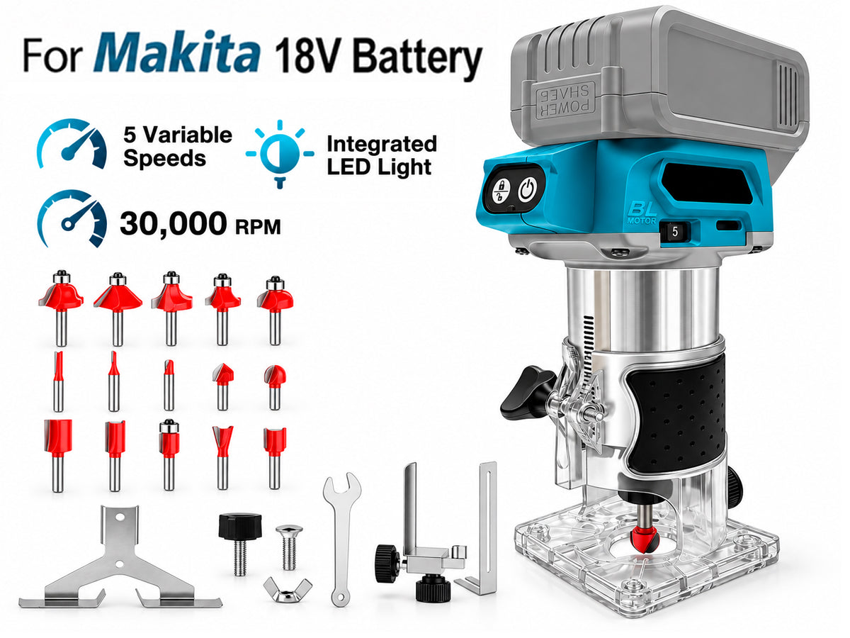 Cordless Wood Router Tool 880W for Makita 18V Battery