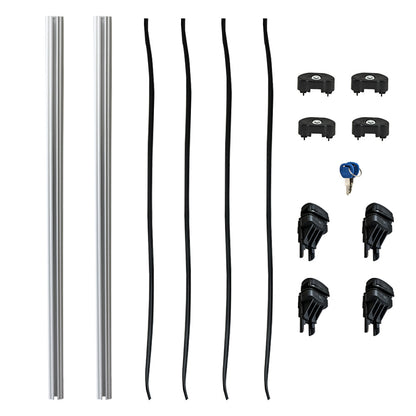 Cargoloc Aluminium Roof Top Cross Bars