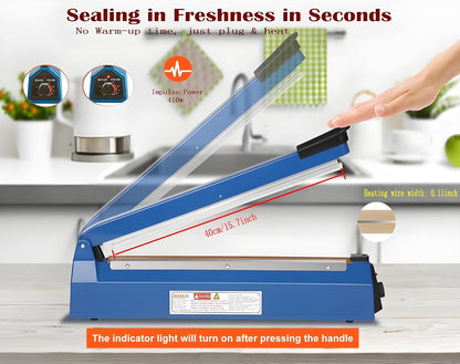 400mm 16 Inch Impulse Heat Sealer