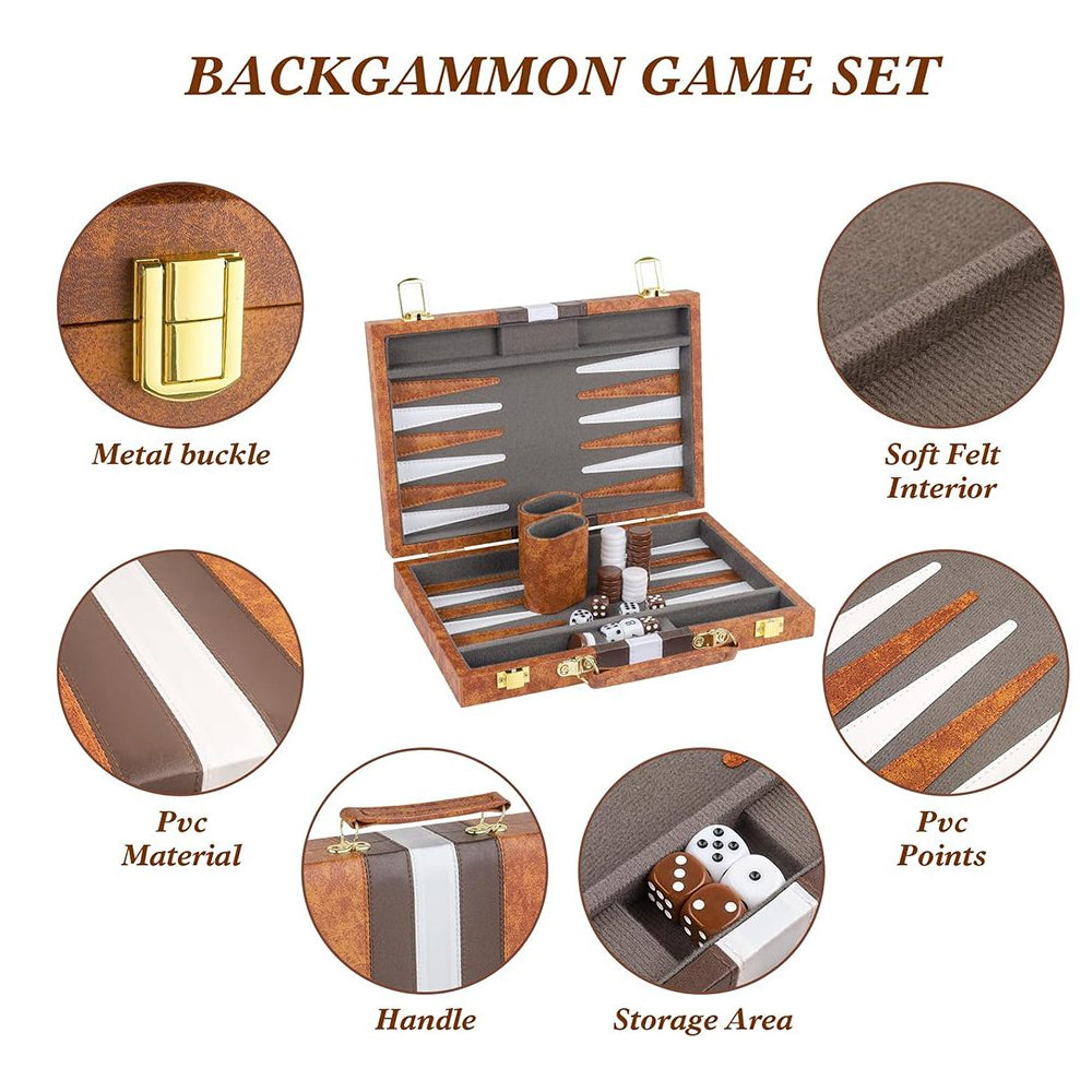 Backgammon Board Game Set