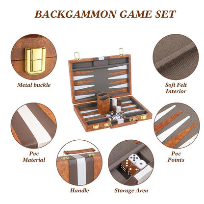 Backgammon Board Game Set