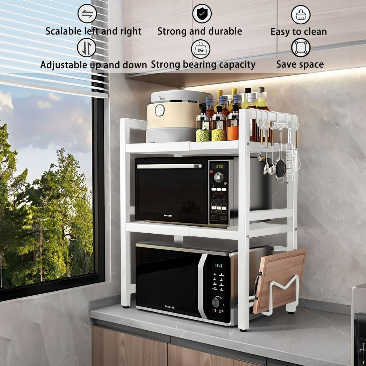 Microwave Shelf Rack Stand Kitchen Shelf Rack Stand