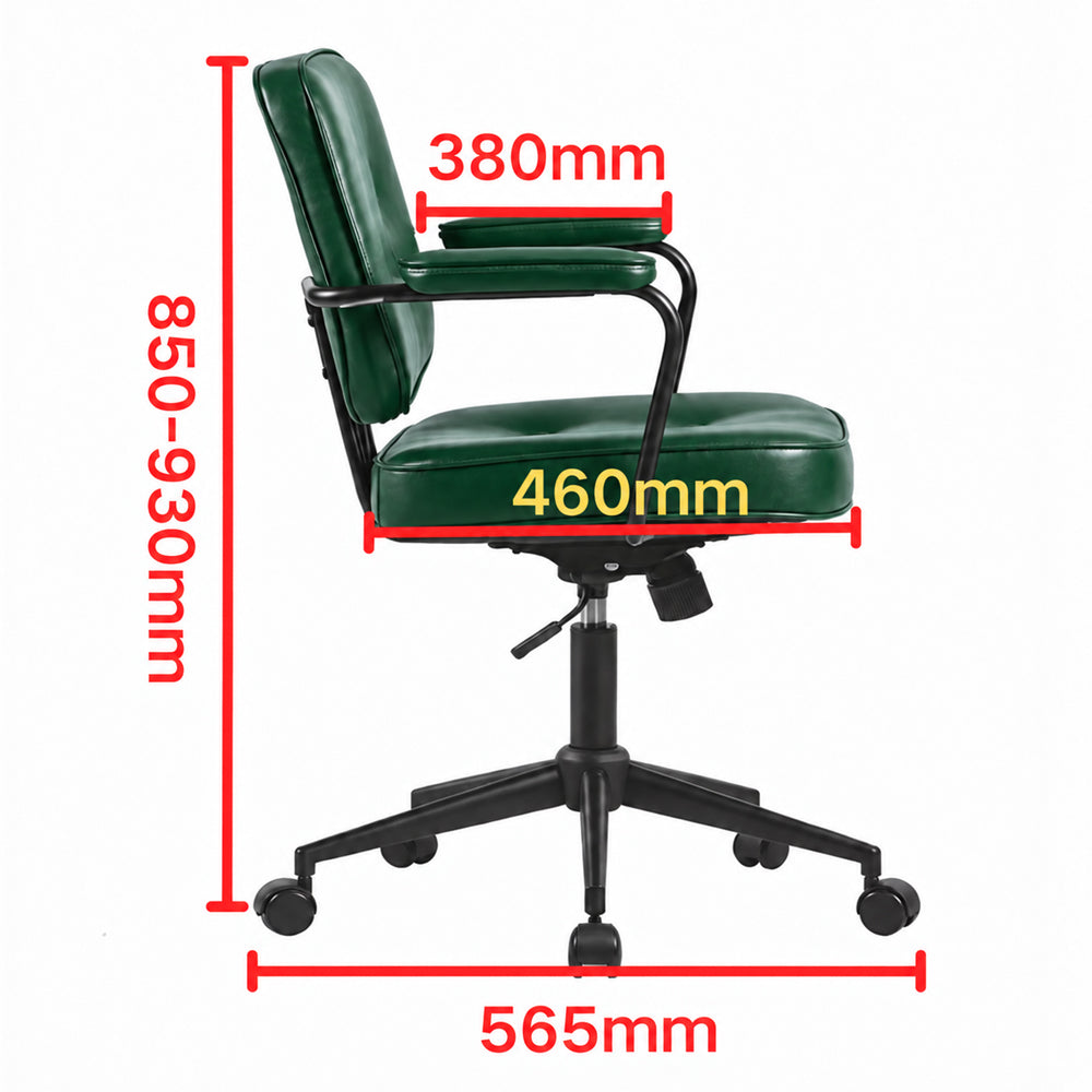 Retro Office Chair ( Olive Green Vintage )