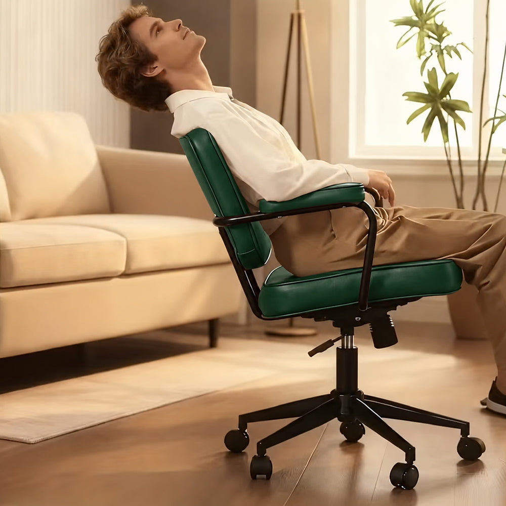 Retro Office Chair ( Olive Green Vintage )