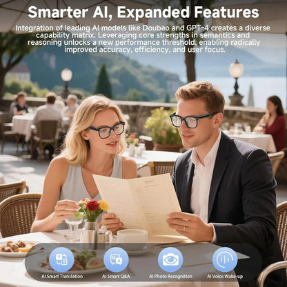 AI Smart Glasses with 8MP Camera, Real-Time Translation & Bluetooth Calling