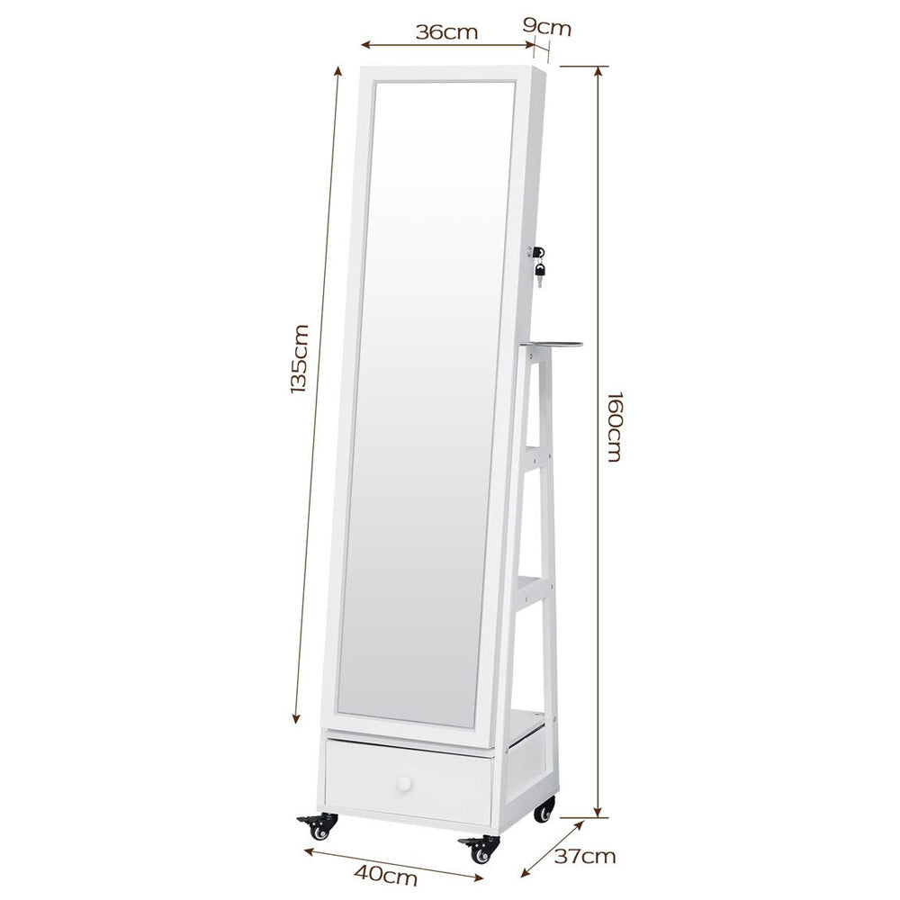 Jewellery Cabinet Armoire Storage Shelf