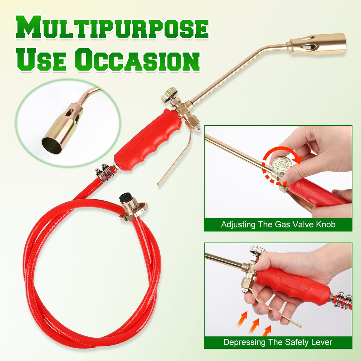 Liquefied Gas Torch Double Open Propane LPG Heating Torch