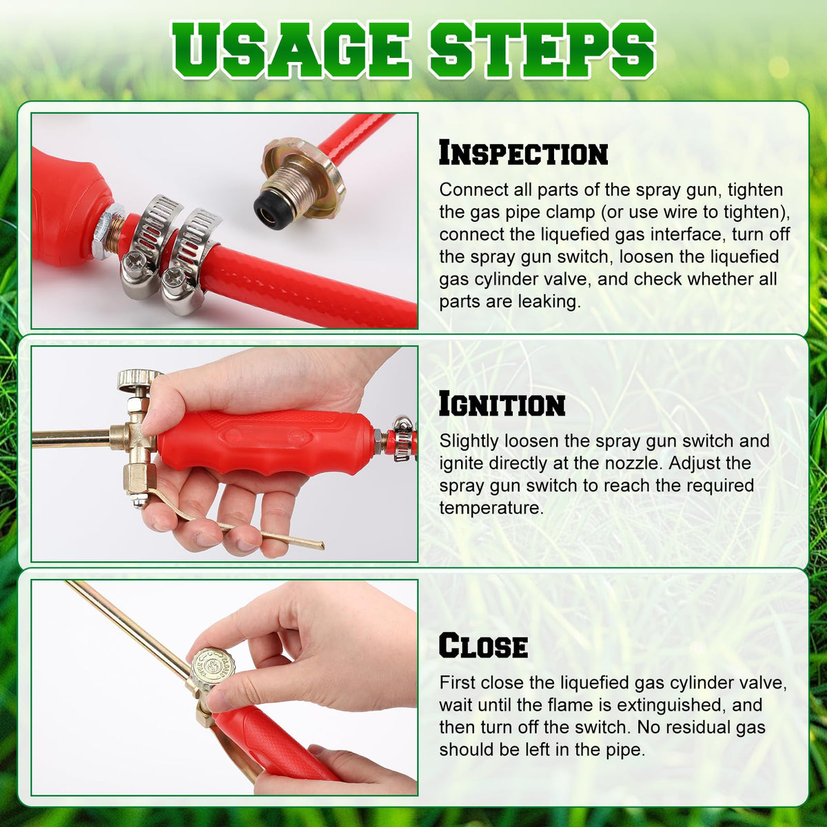 Liquefied Gas Torch Double Open Propane LPG Heating Torch