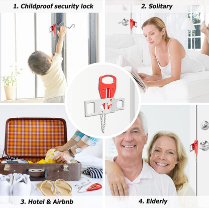 Portable Traveling Hotel Home Safety Door Lock