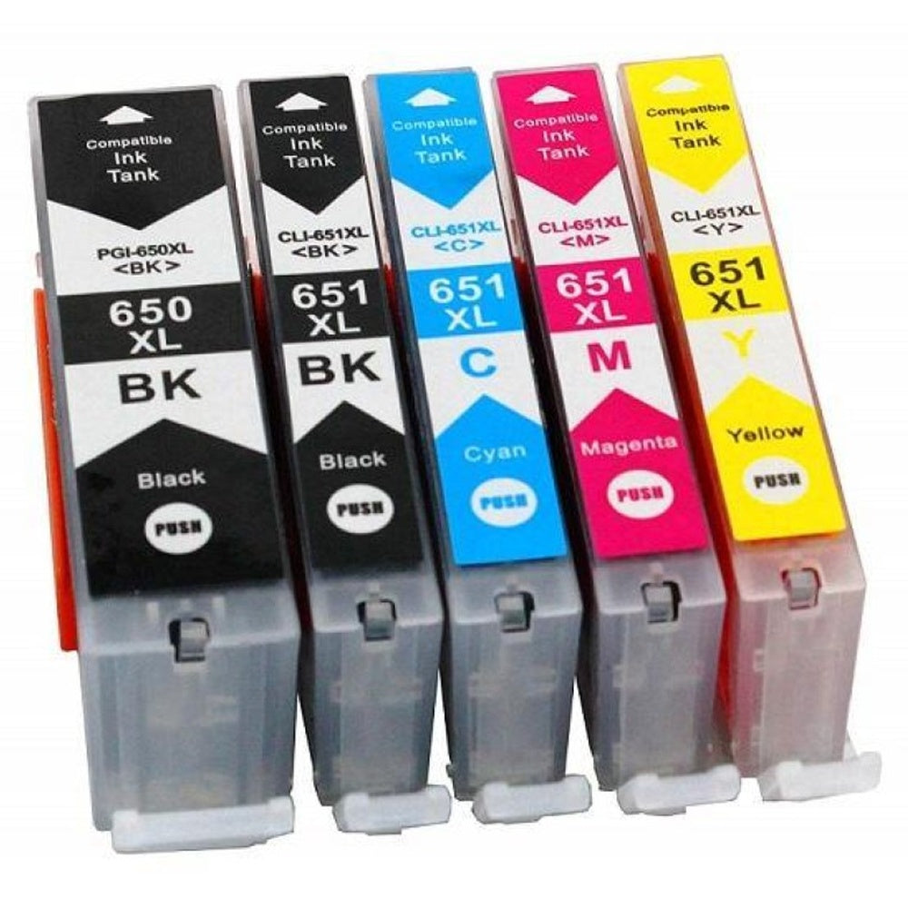Canon Ink Cartridges PGI-650 CLI-651 2BK+C+M+Y+GY