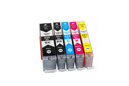 Canon Ink Cartridges PGI-650 CLI-651 2BK+C+M+Y+GY