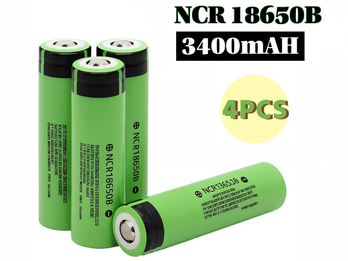 18650 Battery Rechargeable 4pcs