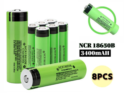 18650 Battery Rechargeable Batteries 8pcs