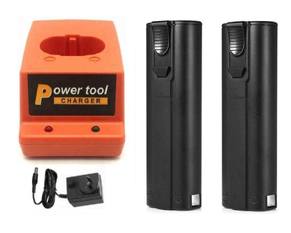 Paslode Battery Charger with 2 Batteries 2AH