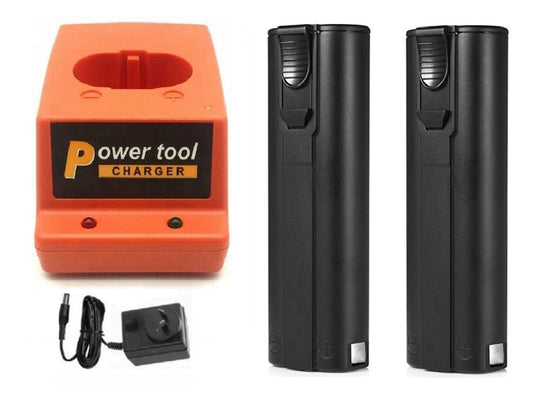 Paslode Battery Charger with 2 Batteries 2AH