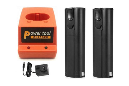 Paslode Battery Charger with 2 Paslode Battery 3AH