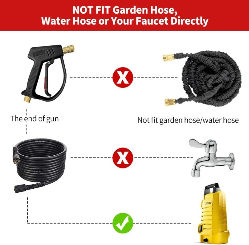 Pressure gun with safety trigger lock