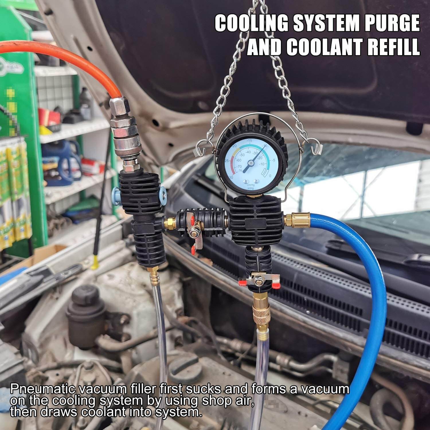 Radiator test connectors