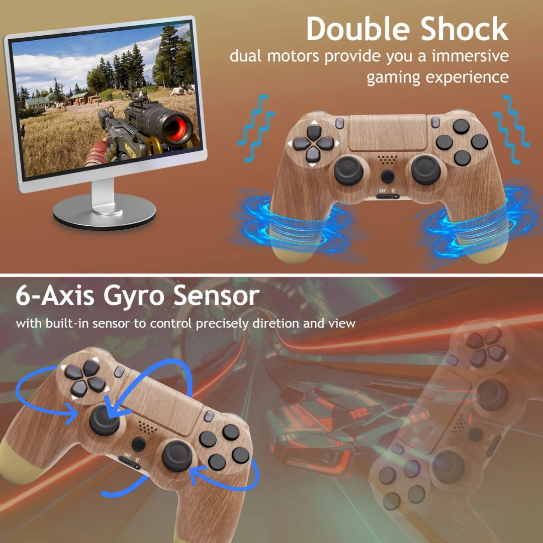 Wireless PS4 Controller (Natural Wood)