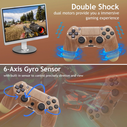 Wireless PS4 Controller (Natural Wood)