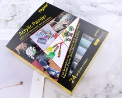 Acrylic Paint Markers Pens Water-Based Painting Marker 24 pcs