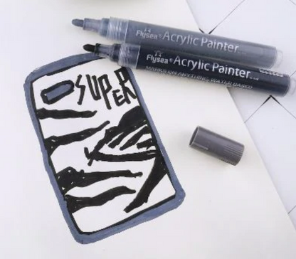 Acrylic Paint Markers Pens Water-Based Painting Marker 24 pcs