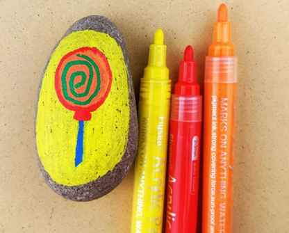 Acrylic Paint Markers Pens Water-Based Painting Marker 18 pcs