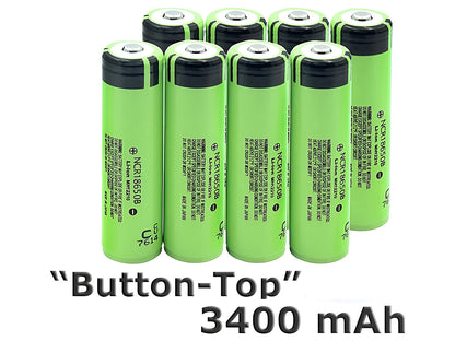 18650 Battery Rechargeable Batteries 8pcs