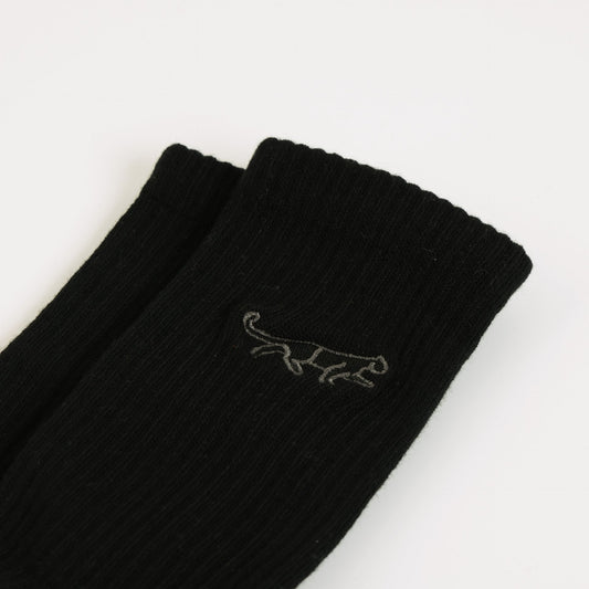 Save the Black Panthers Ribbed Bamboo Socks